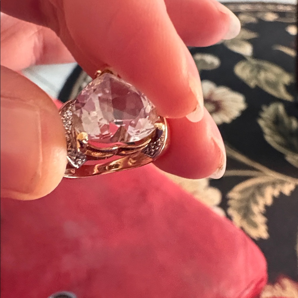 Vintage Estate Morganite Ring - Picture 8 of 8